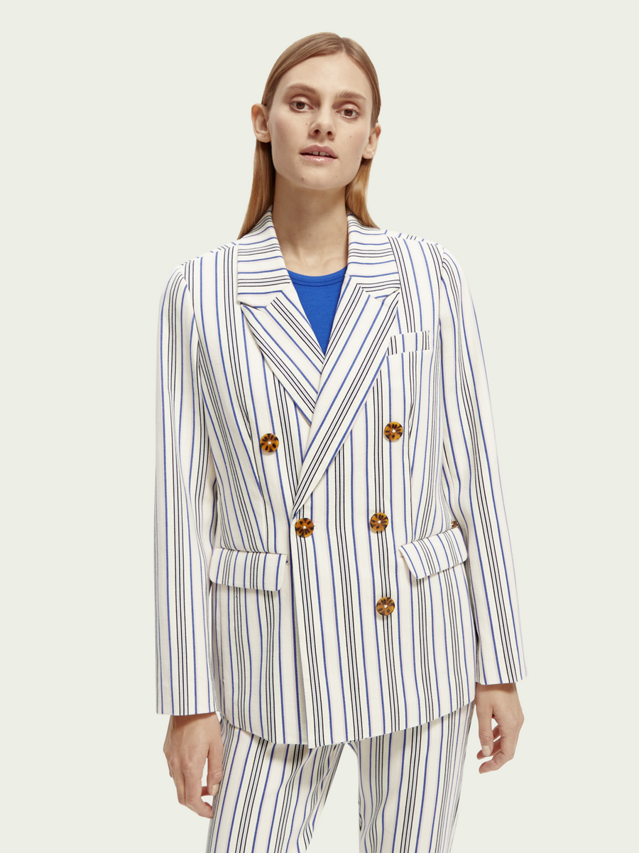 Striped blazer shop womens uk