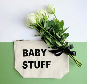 MY BAGS OF STUFF - Baby Stuff Canvas Pouch