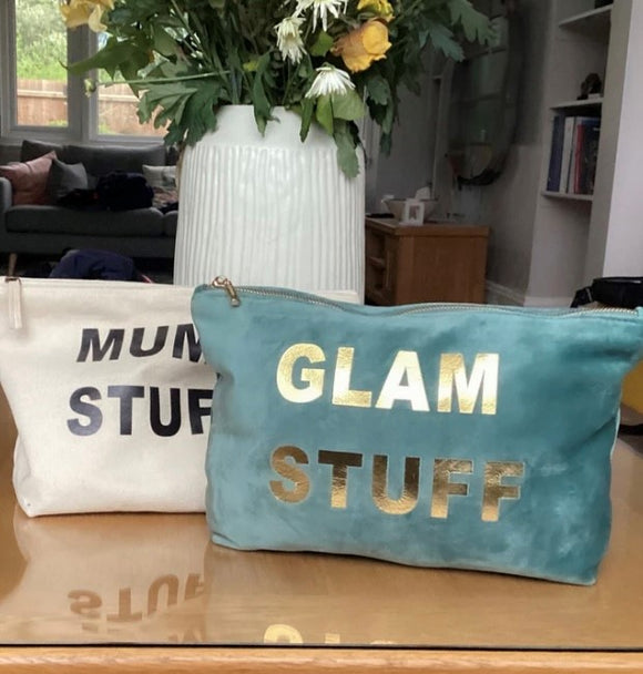 MY BAGS OF STUFF - Glam Stuff Velvet Pouch