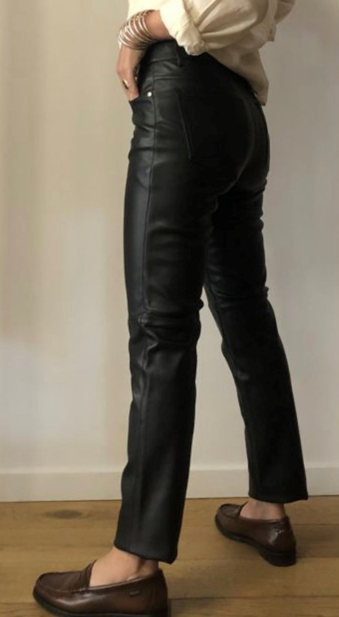 MKT STUDIO - Birkin Faux Leather Trousers – Fabric Boutique